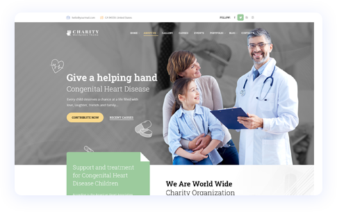 Charity WordPress Theme 1